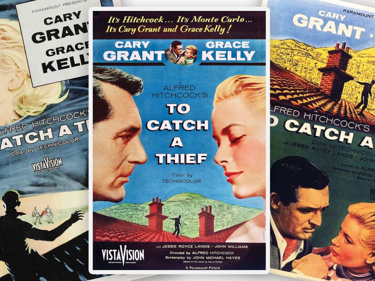 The image shows three posters of the film 